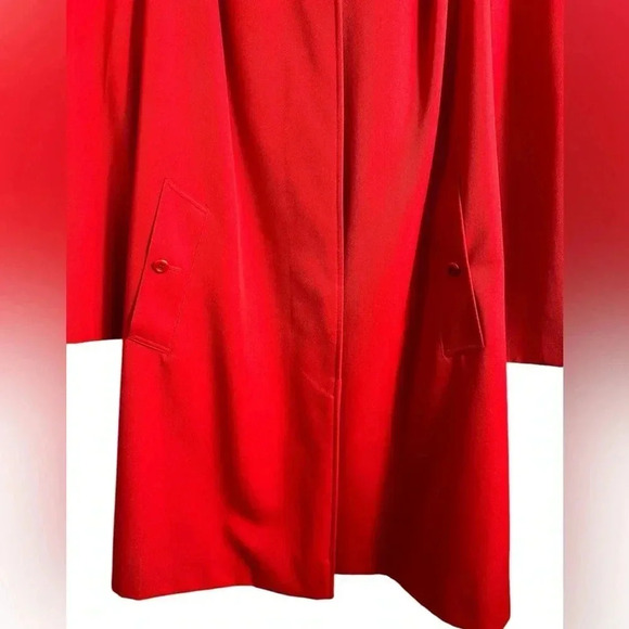 Burberry Red Trench Coat - Picture 7 of 15